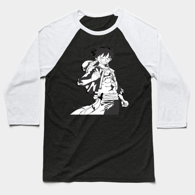 monkey d luffy Baseball T-Shirt by Randa Hidayah